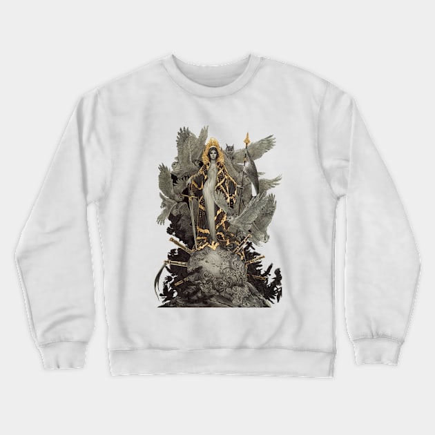 Wisdom Cutout Crewneck Sweatshirt by RebeccaYanovskaya